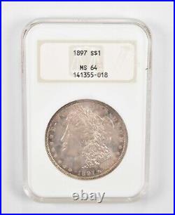 MS64 1897 Morgan Silver Dollar Graded NGC 0781
