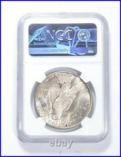 MS64 1921 Peace Silver Dollar High Relief Graded NGC 0847