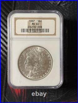 Morgan Silver Dollar Random Year Graded By NGC Ms 63