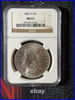 Morgan Silver Dollar Random Year Graded By NGC Ms 63