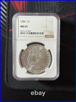 Morgan Silver Dollar Random Year Graded By NGC Ms 63