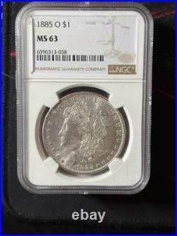Morgan Silver Dollar Random Year Graded By NGC Ms 63