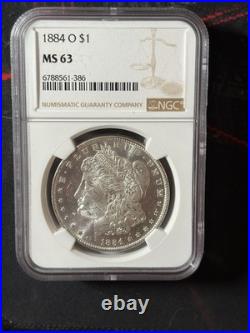 Morgan Silver Dollar Random Year Graded By NGC Ms 63 Morgan Silver Dollar Random Year Graded By NGC Ms 63