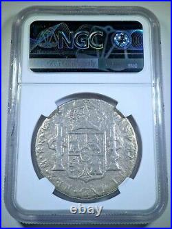 NGC 1774 Shipwreck Spanish 8 Reales Genuine Antique VF Silver Dollar Pirate Coin