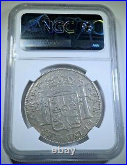 NGC 1783 Shipwreck Spanish Silver 8 Reales Antique VF 1700's Dollar Pirate Coin