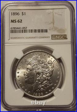 NGC MS62 1896 Morgan Silver Dollar Philadelphia Mint
