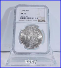 NGC PRICE GUIDE $250! 1899-O MORGAN Silver Dollar, NGC MS-65