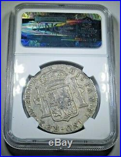 NGC XF45 1796 IJ Peru Spanish Silver 8 Reales Eight Real US Colonial Dollar Coin
