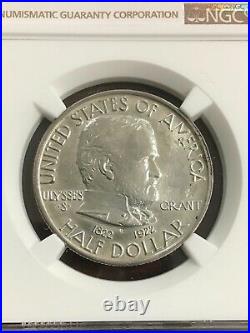 Ngc Au58 1922 Grant Memorial Commemorative Silver Half Dollar With Star Rare