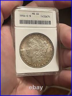 Old ANACS 2nd Gen? 1904 O Morgan Silver Dollar MS64 true 64 Pre NGC PCGS