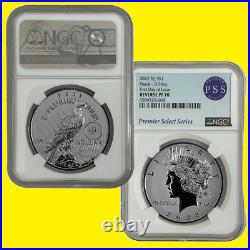Peace D $1 Silver Dollar NGC RV PF 70 First DAY OF ISSUE 2022 mint 3.5k