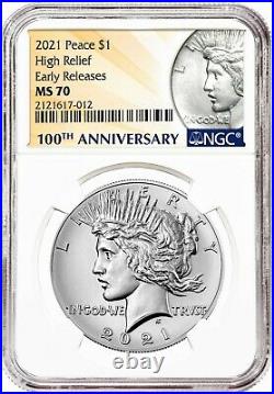 Presale 2021-P Peace Dollar NGC MS70 Early Releases
