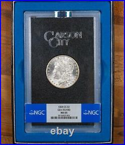 Rainbow Toned 1884-CC Carson City Morgan Silver Dollar Uncirculated GSA NGC MS63