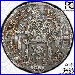 Rare R-9+ Finest & Only At Ngc & Pcgs Xf40 1698 Daalder Lion Netherlands Dollar