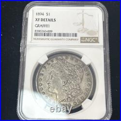 SASA 1894-P Morgan Silver Dollar $1 Coin Certified NGC XF Details