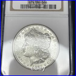 SASA 1897-S $1 MORGAN SILVER DOLLAR SAN FRANCISCO MINT NGC MS63 Red field