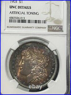 SASA 1903 Morgan Ngc Unc Details Artificial Toning