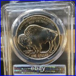 SECURE Shield PCGS 2001-D Buffalo Indian Commemorative Silver Dollar MS69