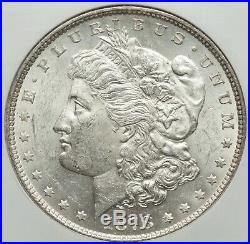 Seven Tail Feather 7TF Reverse of 1878 Morgan Silver Dollar NGC MS 61 Lustrous