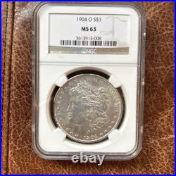 Silver 1904-O Morgan Dollar NGC MS63