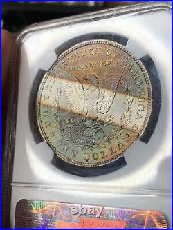 Tab Toned 1880 S Morgan Silver Dollar NGC MS64