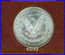 U. S. 1881-s Morgan Silver Dollar, Gem Uncirculated, Old Redfield Holder
