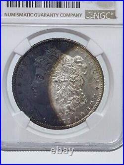 WOW-YING/YANG, RAINBOW-1879-S NGC MS 63 Morgan Silver Dollar