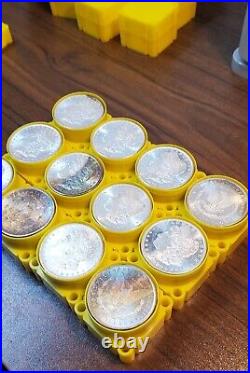 (one) 10 Coin Roll Bu Ms+ Gorgeous All Original Morgan Silver Dollar