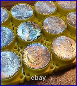 (one) 10 Coin Roll Bu Ms+ Gorgeous All Original Morgan Silver Dollar